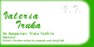 valeria truka business card